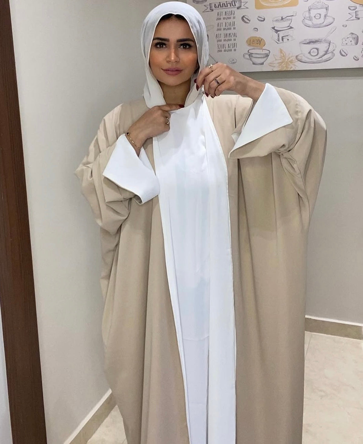 Double face abaya