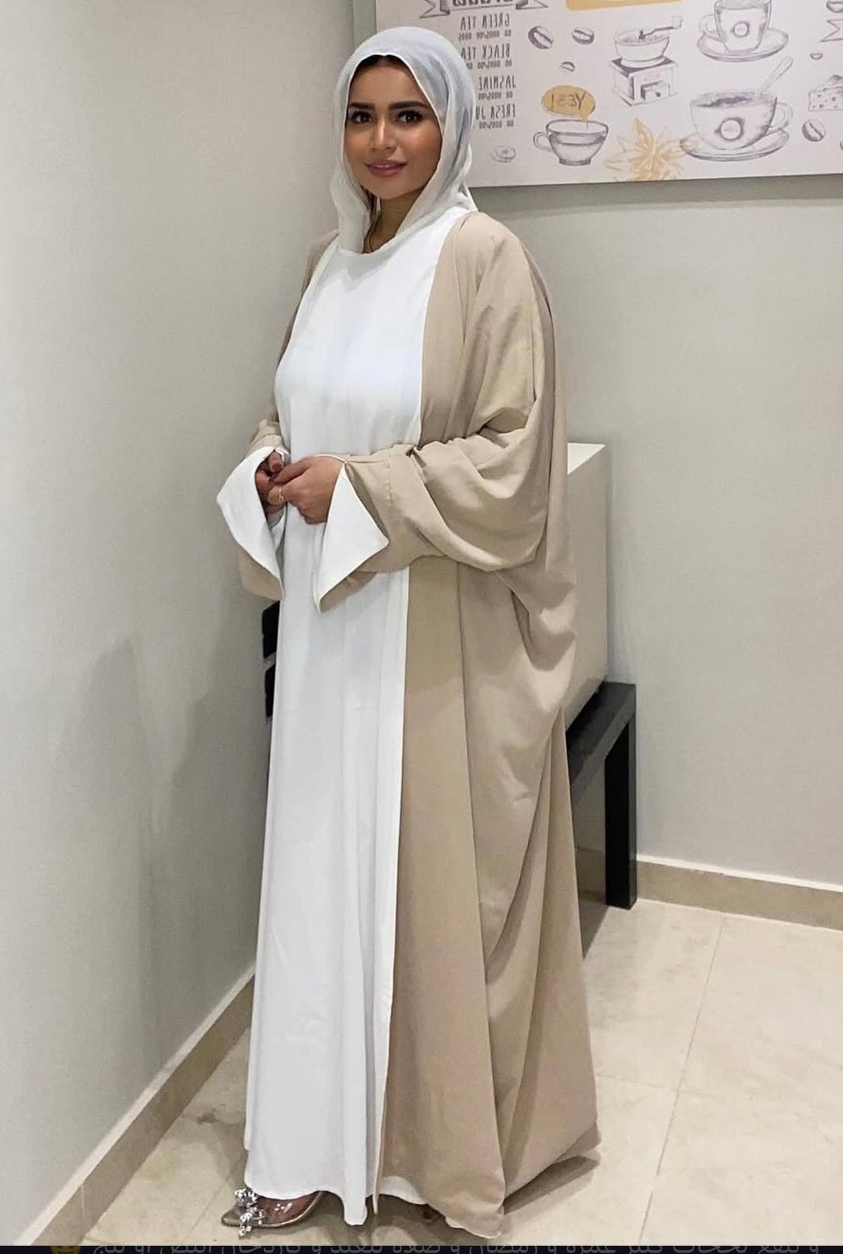 Double face abaya
